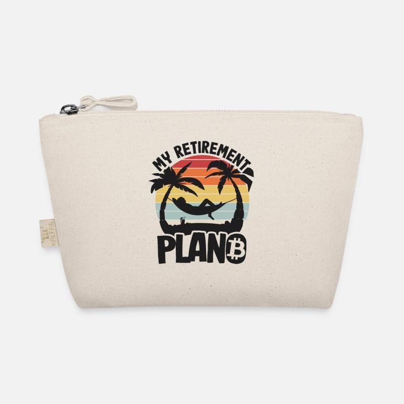 My Retirement Plan B Vintage Bitcoin Gift BTC Organic Pouch