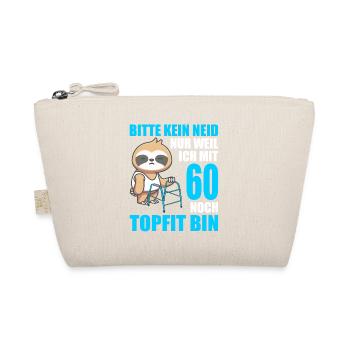 60. Geburtstag 60 Jahre Faultier Faultiere - Bio-Täschchen - Natur - Vorne