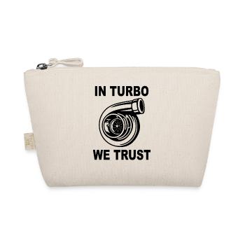 In Turbo We Trust - Auto Turbo Drag Race Racecar - Bio-Täschchen - Natur - Vorne