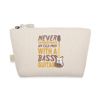 Never Underestimate An Old Man With A Bass Guitar - Bio-Täschchen - Natur - Vorne