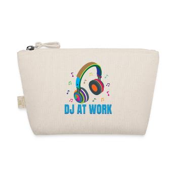 Disc Jockey - DJ At Work - Groovy Funky Vintage - - Organic Pouch - nature - Front