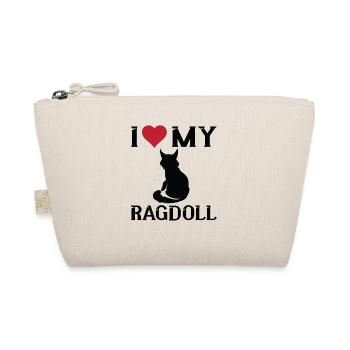 Ich Liebe Meine Ragdoll-Katze - Bio-Täschchen - Natur - Vorne