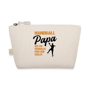 Handballer Papa Handball Sportler Geschenk Herren - Bio-Täschchen - Natur - Vorne
