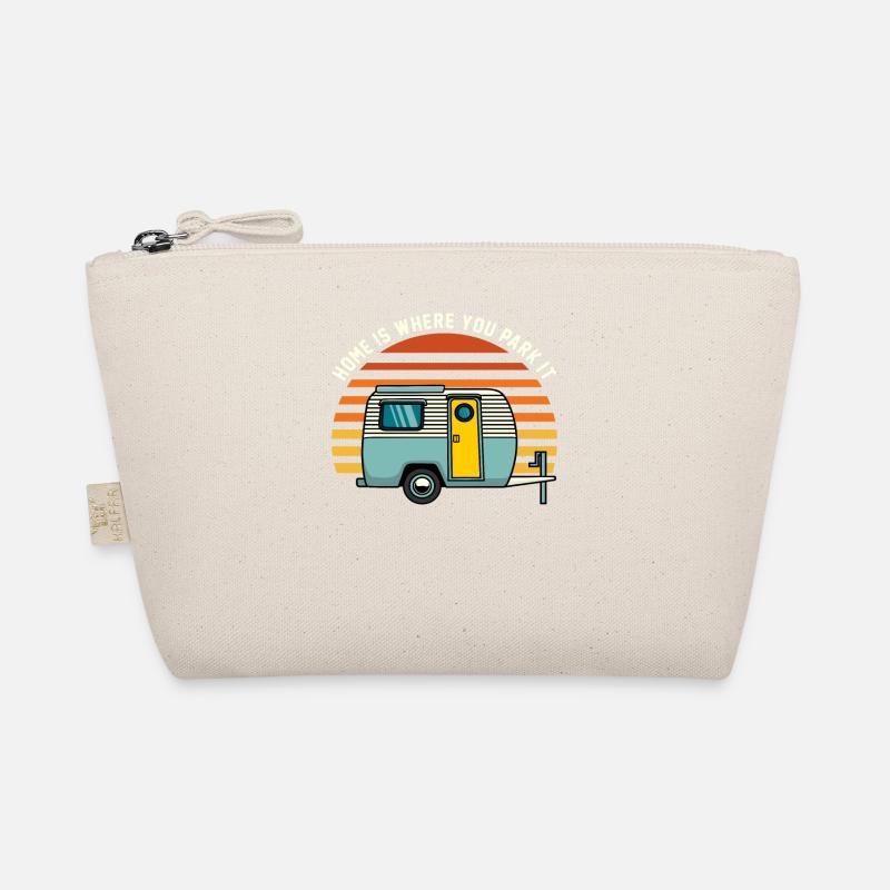 Camping Wohnwagen Urlaub Camper Wohnmobil Camping - Bio-Täschchen - Natur