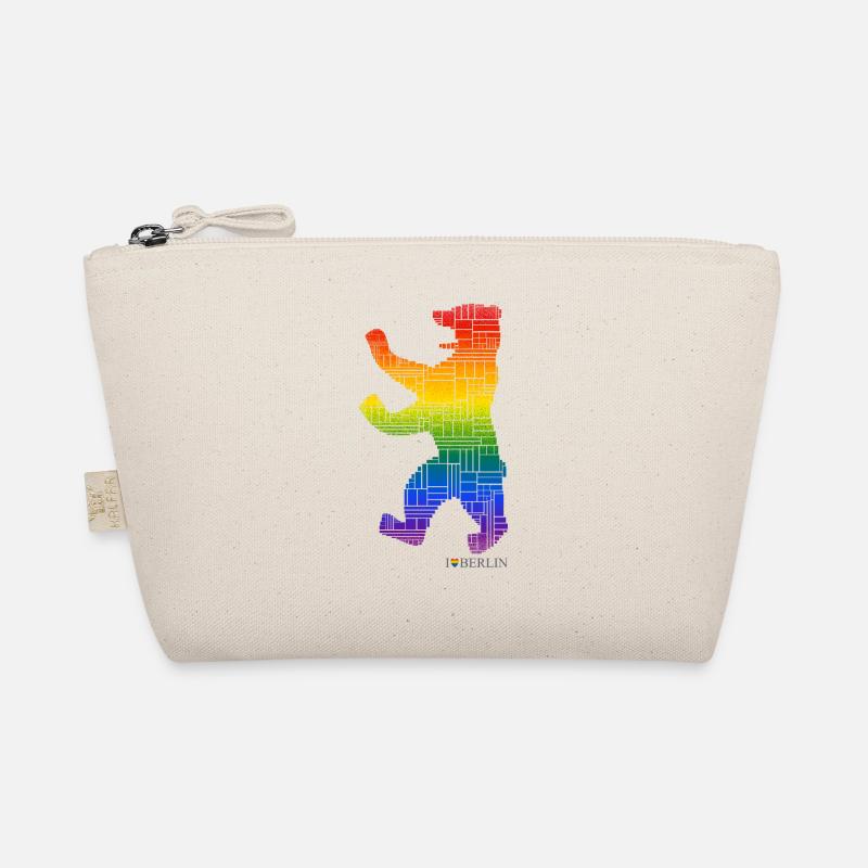 Berliner Bär - I Love Berlin - Pride Edition - Bio-Täschchen - Natur