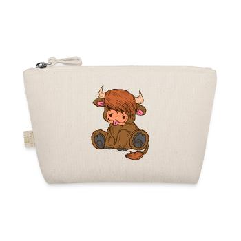 Scottish Highland Cow Frauen Schottische Highland - Bio-Täschchen - Natur - Vorne