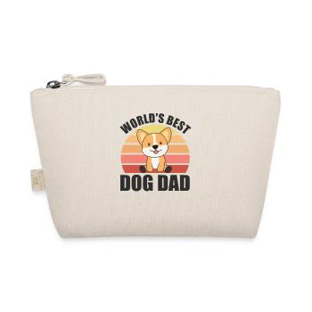 Worlds Best Dog Dad süßer Hund Corgi - Bio-Täschchen - Natur - Vorne
