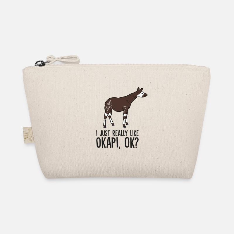 Okapi-Liebhaber Ich mag Okapis einfach wirklich - Bio-Täschchen - Natur