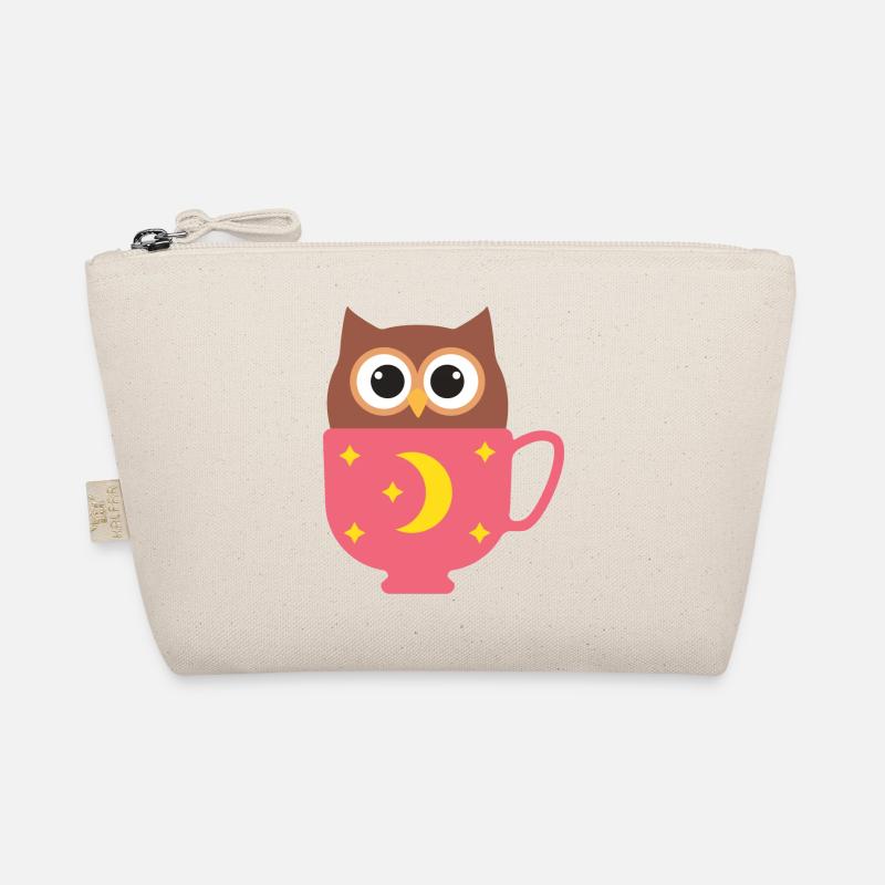Eule in der Tasse Bio-Täschchen