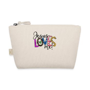 Jesus Loves Me Kids - Bio-Täschchen - Natur - Vorne