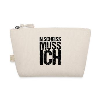 n scheiß muss ich beste Sprüche - Bio-Täschchen - Natur - Vorne