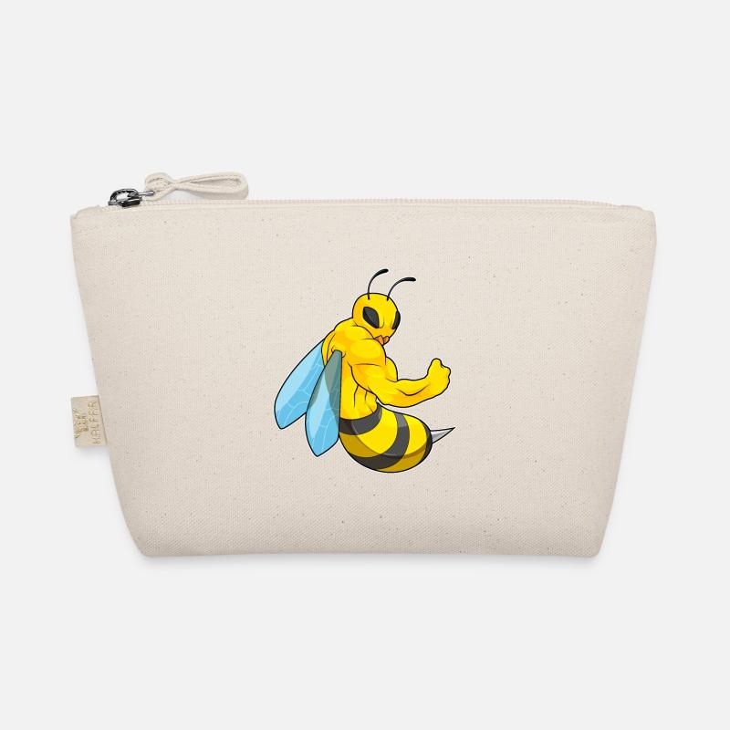 Bee as a bodybuilder Organic Pouch