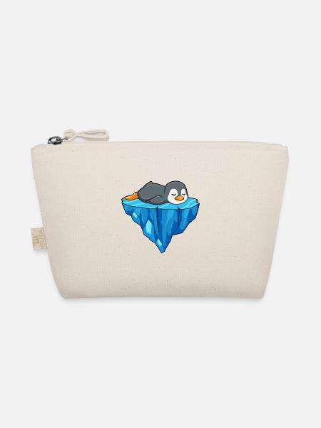 Pinguin Eisscholle - Bio-Täschchen - Natur