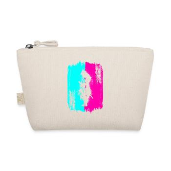 Samurai In A Turquoise And Pink Frame - Organic Pouch - nature - Front