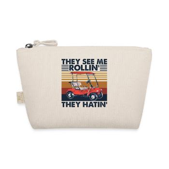 They See Me Rollin' They Hatin' Golf Cart Vintage - Bio-Täschchen - Natur - Vorne
