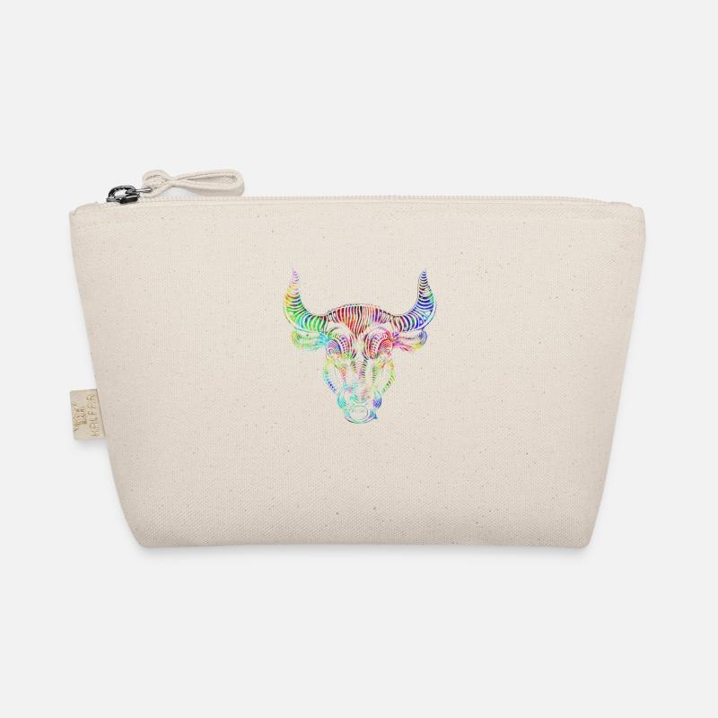 Psychedelisches Sternzeichen Stier Bio-Täschchen