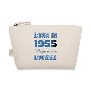 Born in 1955 Proud to Be a Boomer - Organic Pouch - nature - Front