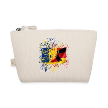 Freundschaft Rumänien Deutsch Flagge shirt flag - Bio-Täschchen - Natur - Vorne