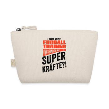 ich Bin Fussball Trainer was sind Deine Superkräft - Bio-Täschchen - Natur - Vorne