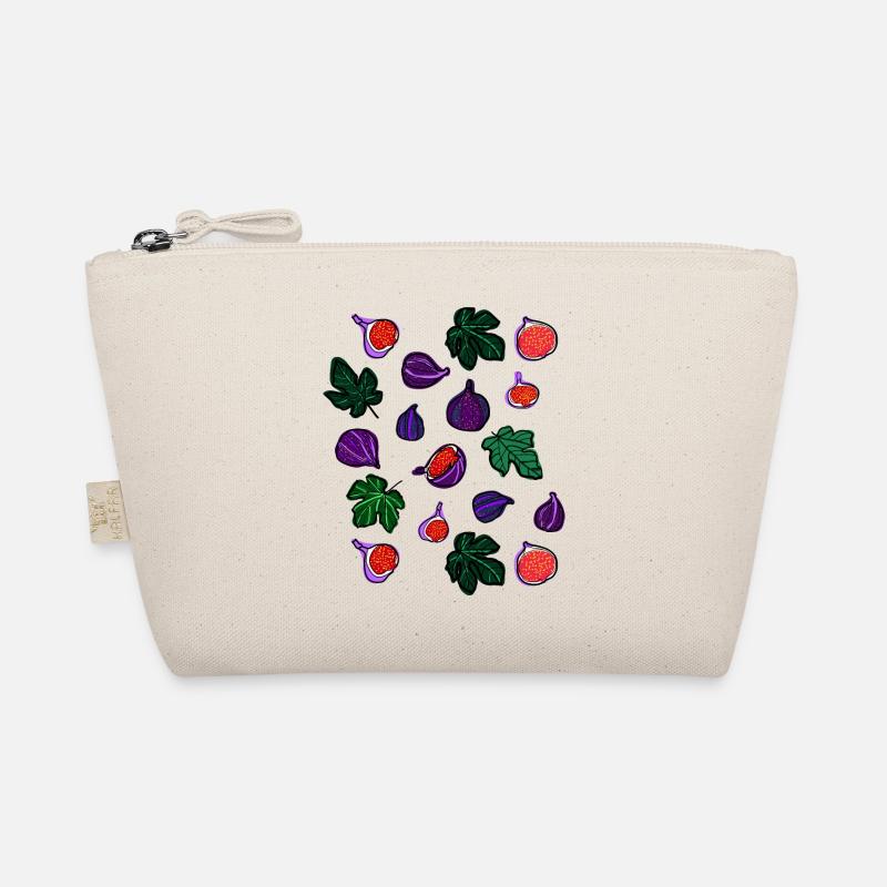 Feigen Früchte Muster1 Bio-Täschchen