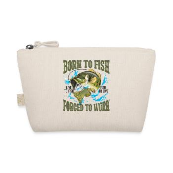 Born To Fish Live To Fish Fish To Live - Organic Pouch - nature - Front