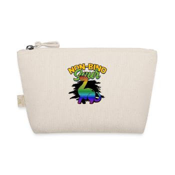 Non-bino saur - Acceptance of binary, non-binary - Organic Pouch - nature - Front