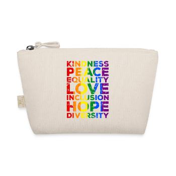 LGBT LGBTQ Rainbow Flag Equality Gay Pride - Organic Pouch - nature - Front