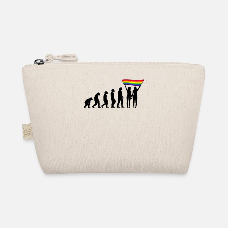 LGBTQ evolution lesbian pride lesbian flag Organic Pouch