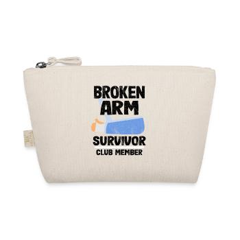 Gebrochener Arm Überlebender Geschenk Genesung - Bio-Täschchen - Natur - Vorne