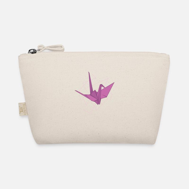 Origami crane as paper form Organic Pouch