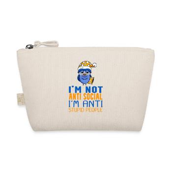 Owl Lazy - Organic Pouch - nature - Front