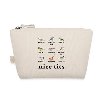 Nice tits Christmas Funny Gift for Bird watching - Organic Pouch - nature - Front