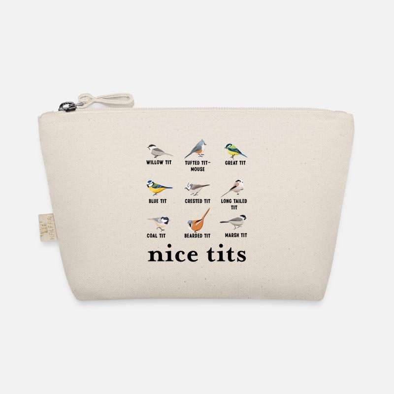Nice tits Christmas Funny Gift for Bird watching Organic Pouch