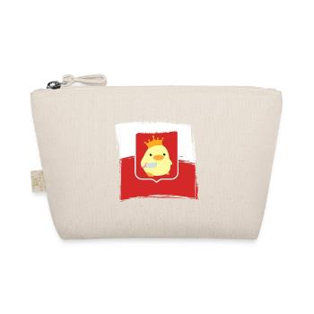 Poland duck with knife memes flag Polska Polish - Organic Pouch - nature - Front