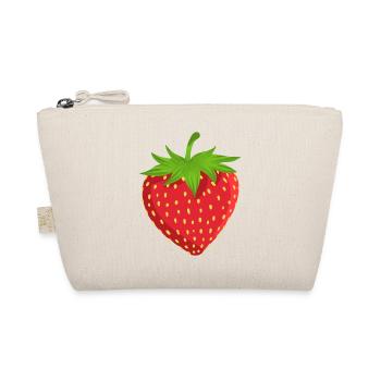 Erdbeere Obst - Bio-Täschchen - Natur - Vorne