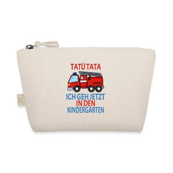 Kindergarten Feuerwehr Geschenk - Bio-Täschchen - Natur - Vorne