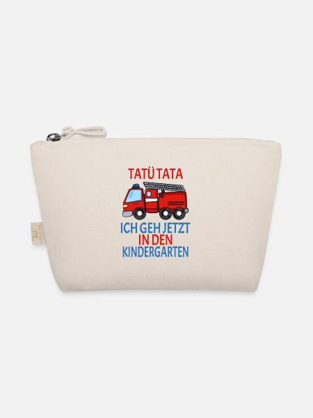 Kindergarten Feuerwehr Geschenk - Bio-Täschchen - Natur