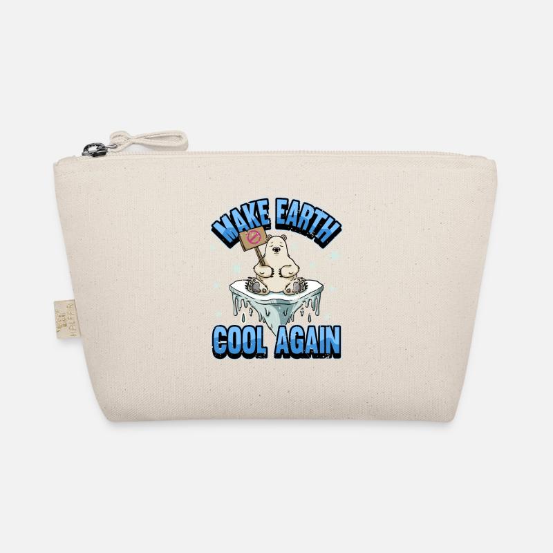 Polar Bear Climate Change Global Warming Activists Organic Pouch