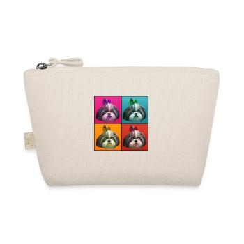 Photo Shih Tzu Style Pop Art - Organic Pouch - nature - Front