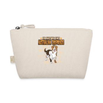 Hund Lustig Australian Shepherds Anatomie Geschenk - Bio-Täschchen - Natur - Vorne