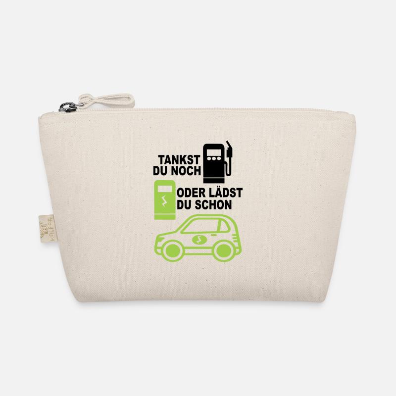 Elektroauto Tankstelle Elektro Auto E-Mobilität - Bio-Täschchen - Natur