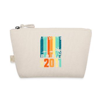 Vintage 2011 11 Geburtstag Retro Jahrgang Geschenk - Bio-Täschchen - Natur - Vorne