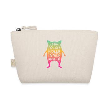 Learn to Love Your Inner Monster - Organic Pouch - nature - Front