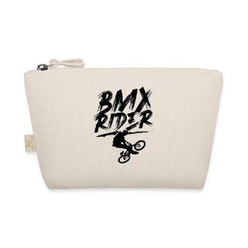 Bmx Rider Tricks Cyclist Bike Hobby - Organic Pouch - nature - Front