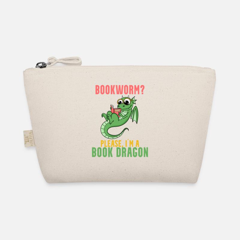 Bücher Drache Geschenk Bio-Täschchen