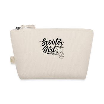 Scooter moped scooter moped rider - Organic Pouch - nature - Front
