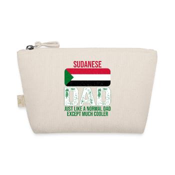 Sudanese Dad Sudan-Flagge zum Vatertag - Bio-Täschchen - Natur - Vorne