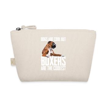 Boxerhunde sind cool, aber Boxer sind am coolsten - Bio-Täschchen - Natur - Vorne