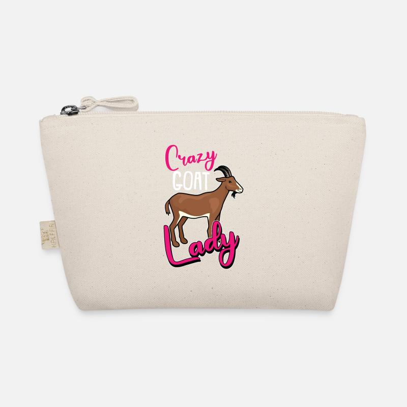 Ziege Frau Lady Crazy Spruch Geschenk Bio-Täschchen
