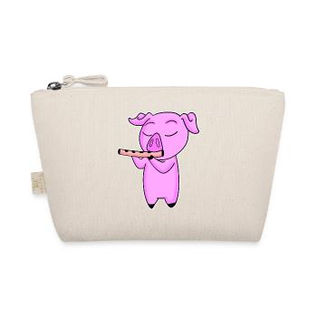 Le cochon joue de la flûte - Trousse biologique - nature - Devant